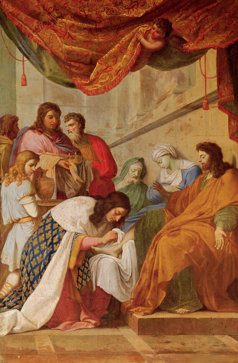 St. Louis Cura o Doente de Eustache Le Sueur