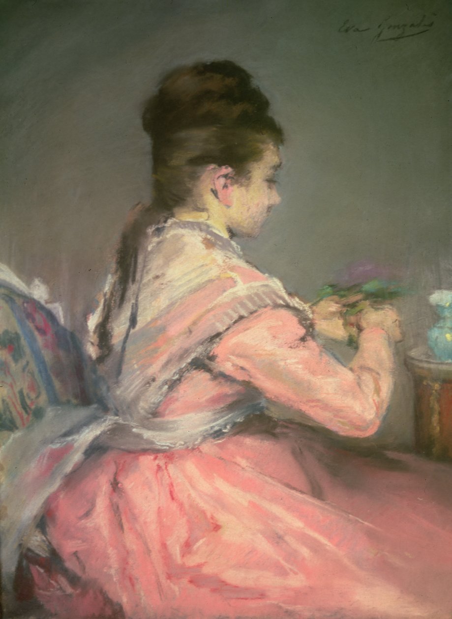 Buquê de violetas (pastel) de Eva Gonzalès