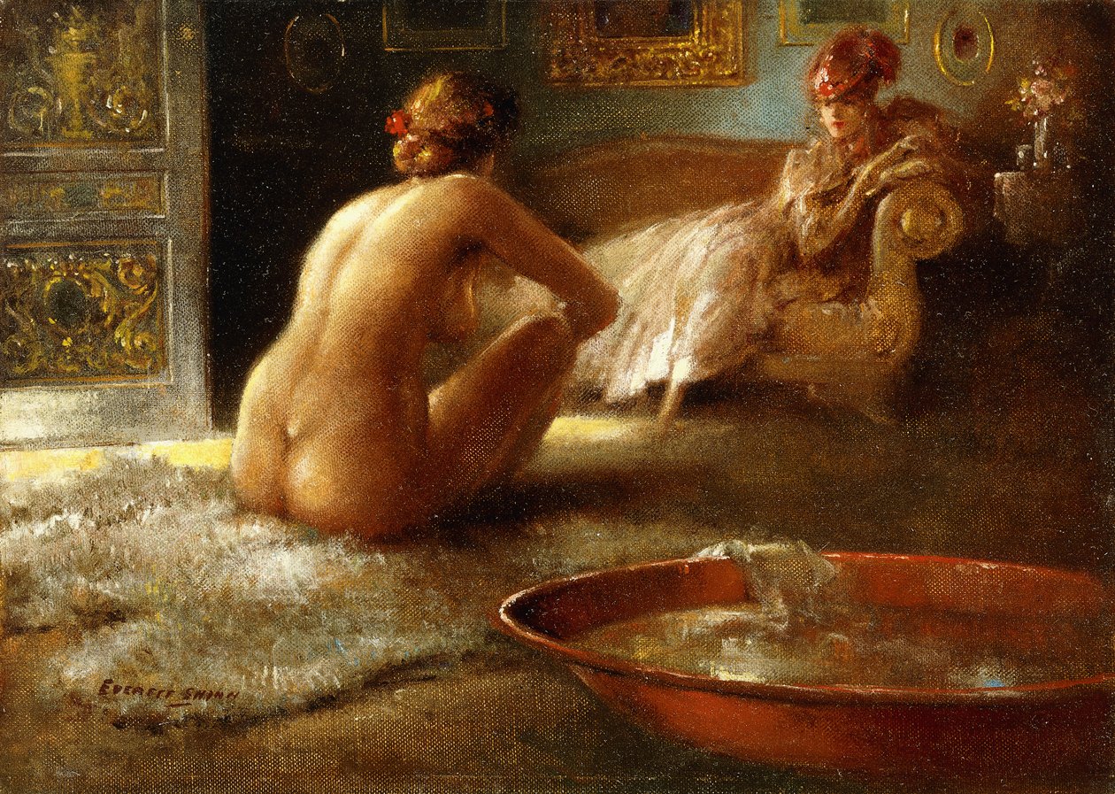 O Voyeur e a sua Banhista de Everett Shinn