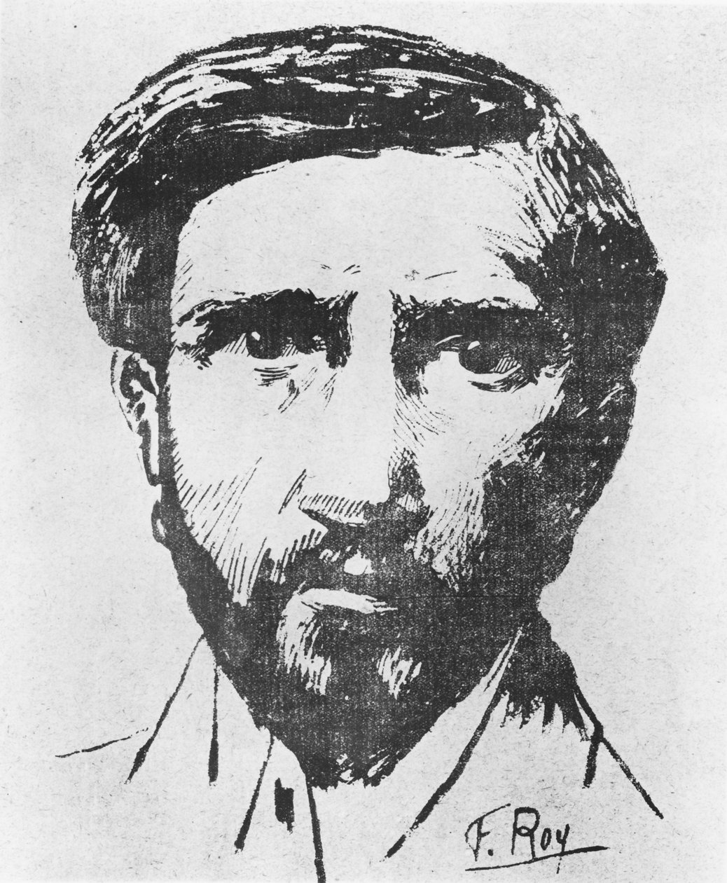 Retrato de Charles Maurras, c.1898 de F. Roy
