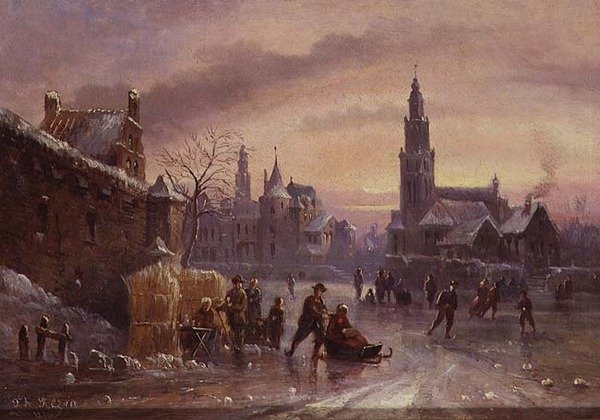 Cena de neve de Felice A. Rezia