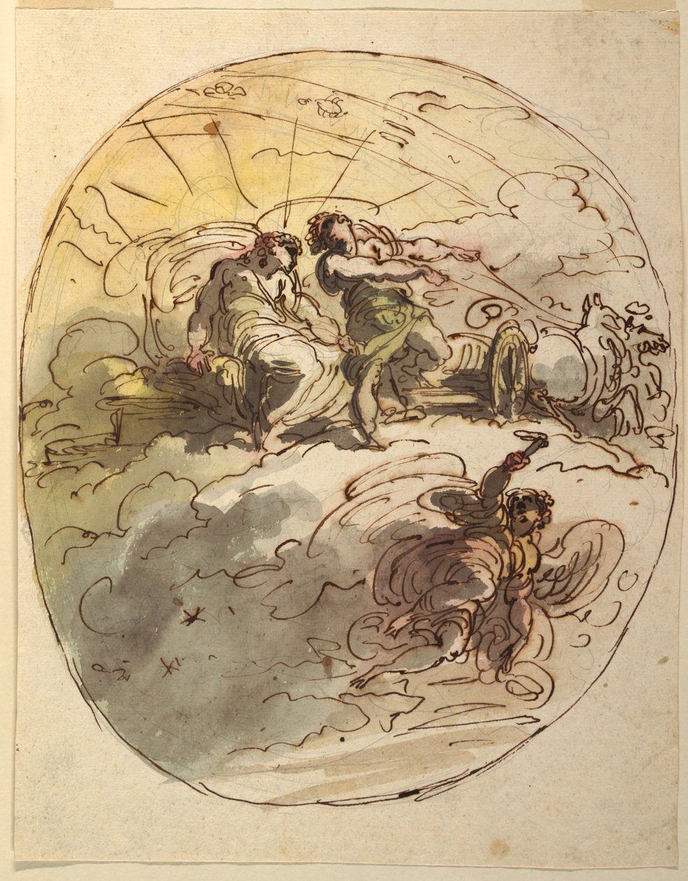 Phaeton dando adeus a Apollo de Felice Giani