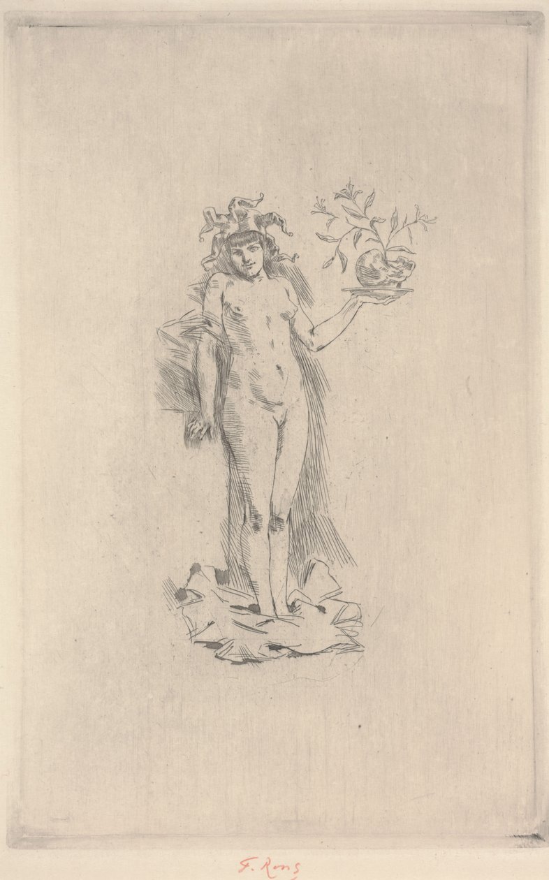 Dança Folie (gravura) de Félicien Rops