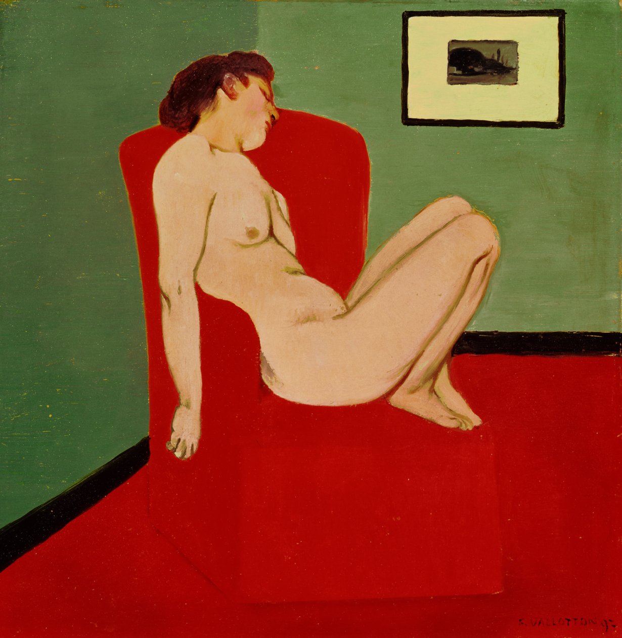 Nude Feminino Sentado de Felix Edouard Vallotton