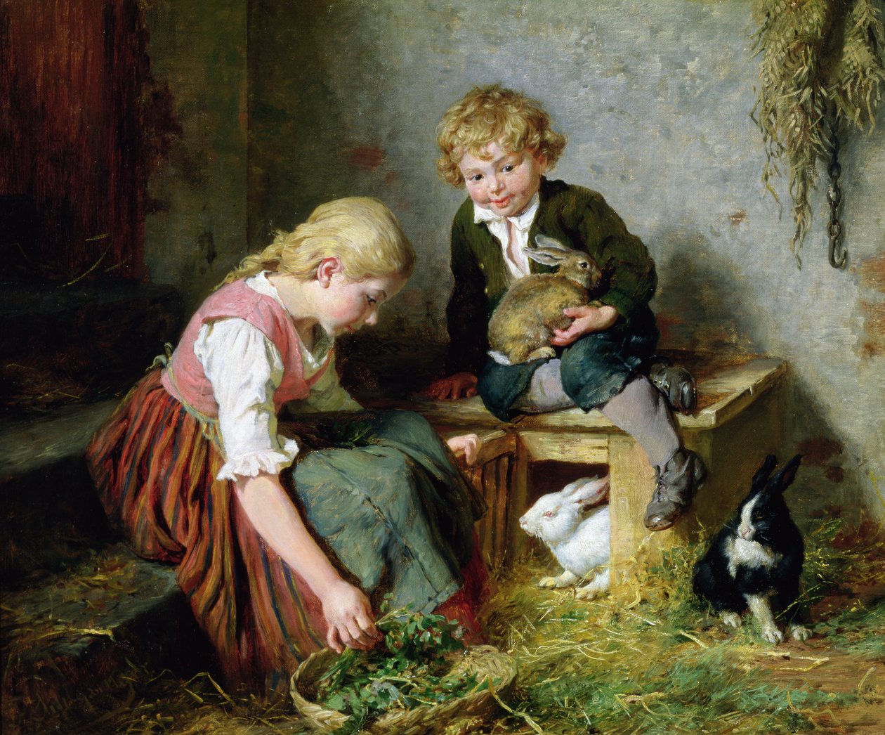 Alimentando os Coelhos de Felix Schlesinger