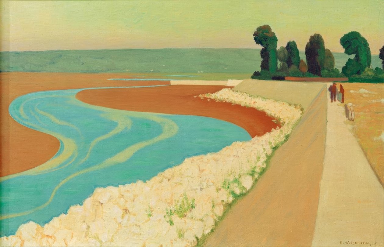 Honfleur dyke de Felix Edouard Vallotton