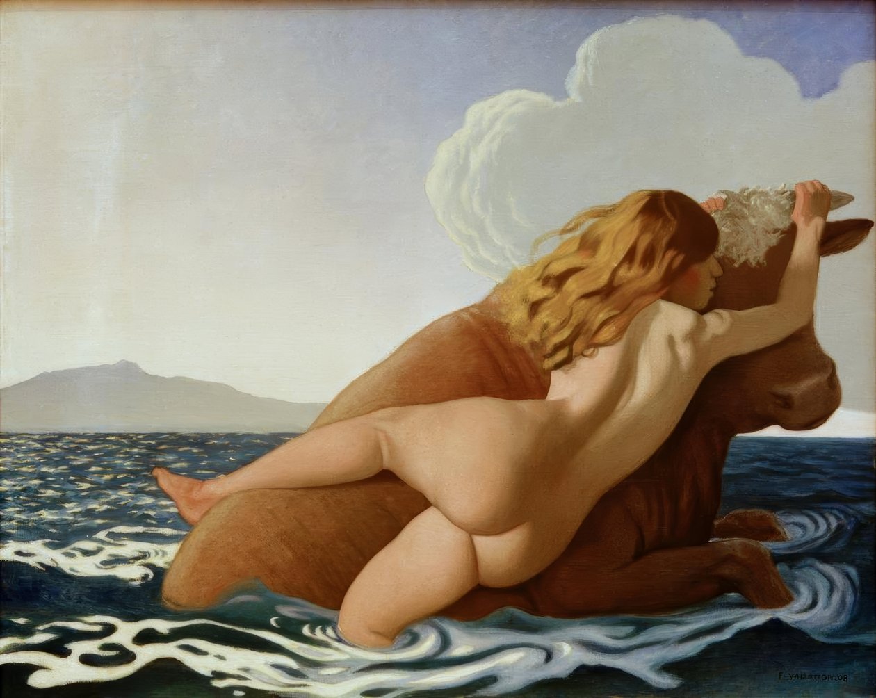 O rapto da Europa de Felix Edouard Vallotton
