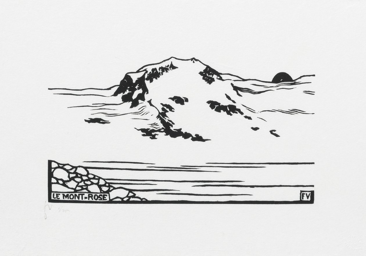 Mont-Rose, 1892 de Felix Edouard Vallotton