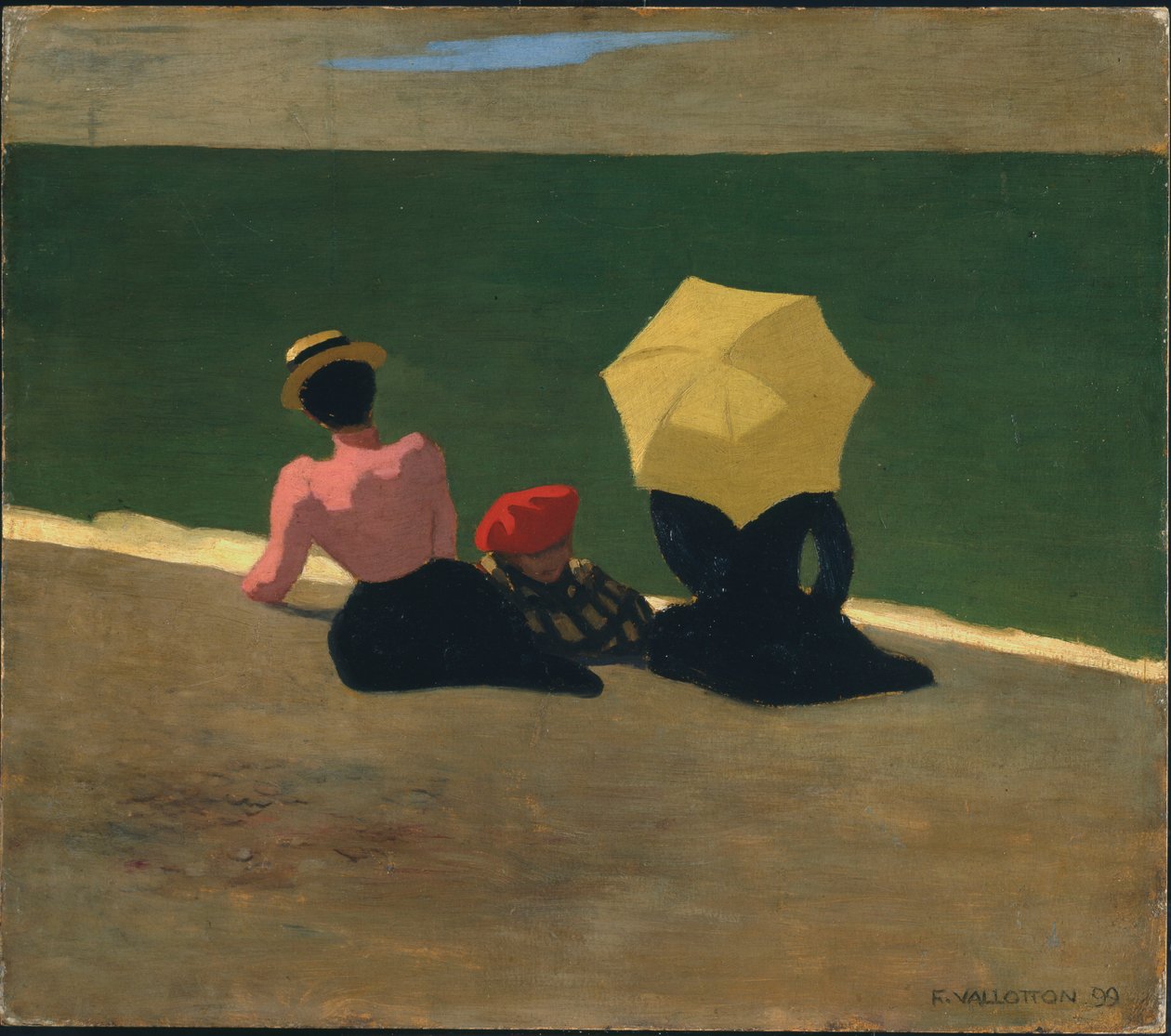 Na praia, 1899 de Felix Edouard Vallotton