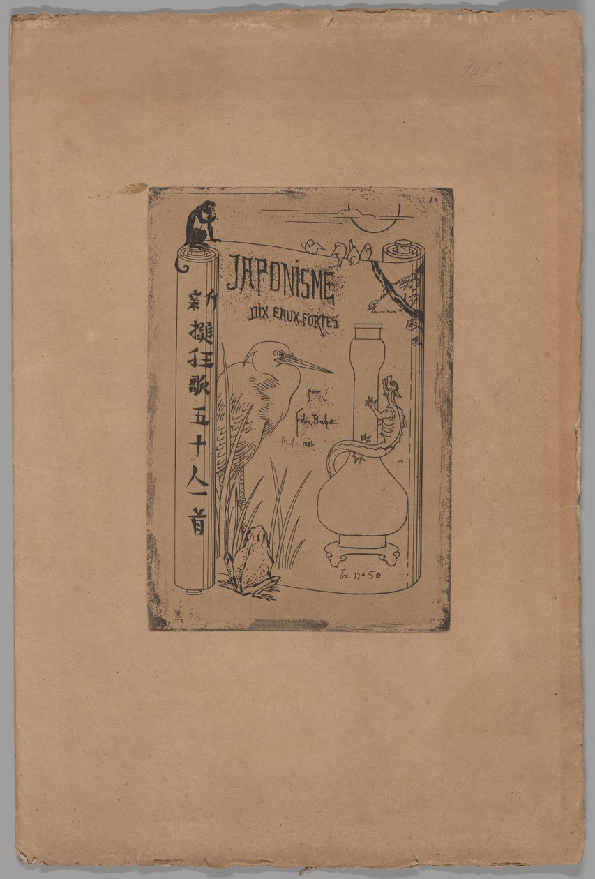 Capa para o Japonismo de Felix Hilaire Buhot