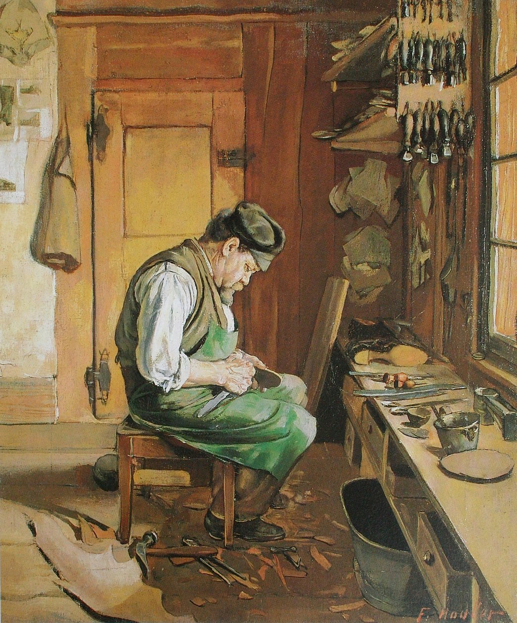 O sapateiro de Ferdinand Hodler