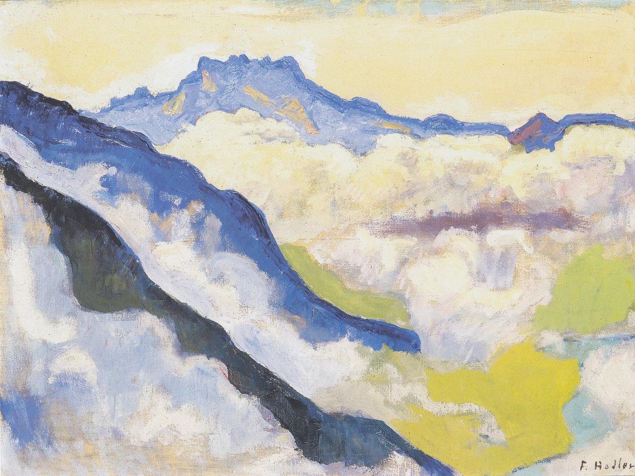 Dents du Midi de Caux de Ferdinand Hodler