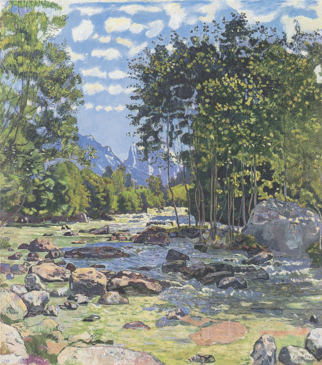 O Lütschine Negro de Ferdinand Hodler