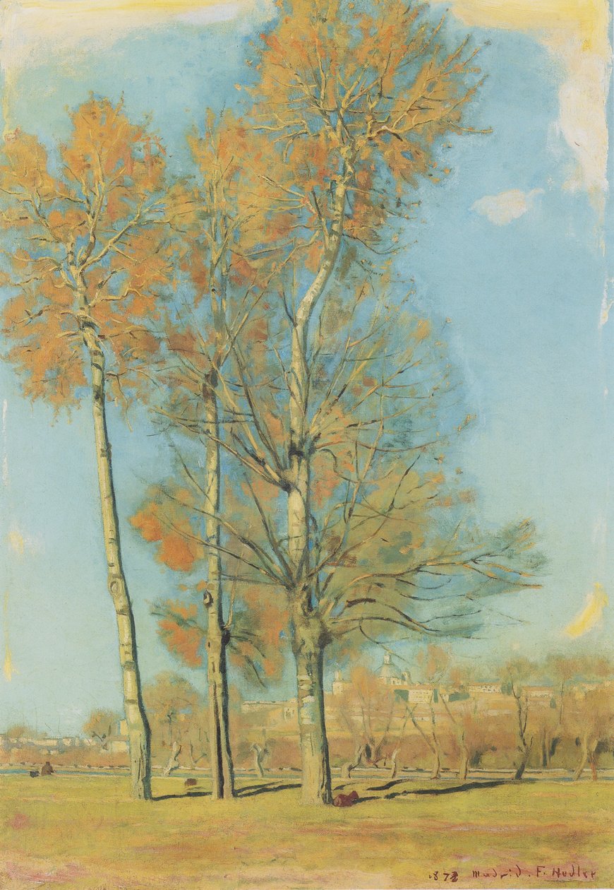 Paisagem, perto, madrid de Ferdinand Hodler