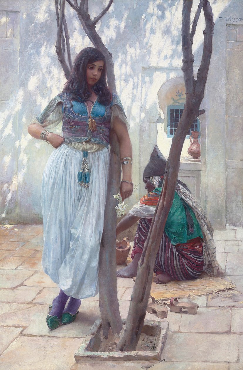 Em um pátio, Tunis de Ferdinand Max Bredt