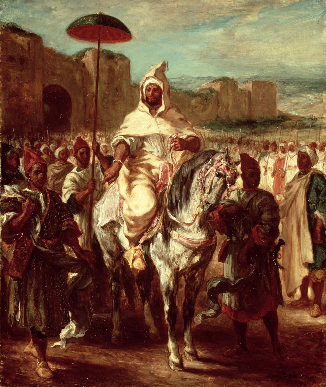 Abd Ar-Rahman, Sultão do Marrocos, 1845 de Ferdinand Victor Eugene Delacroix