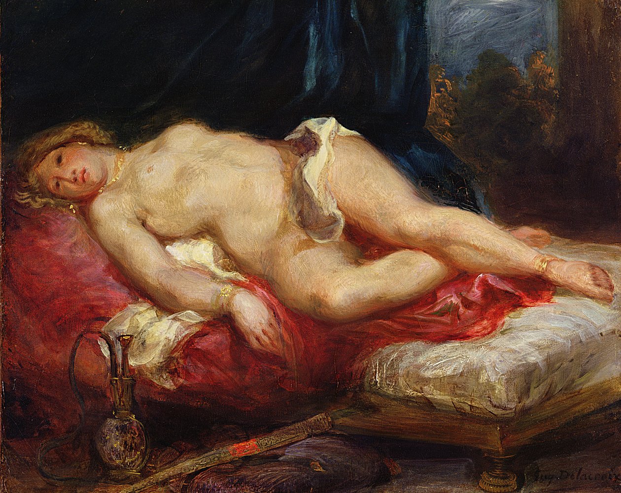 Odalisque, c.1825 de Ferdinand Victor Eugene Delacroix