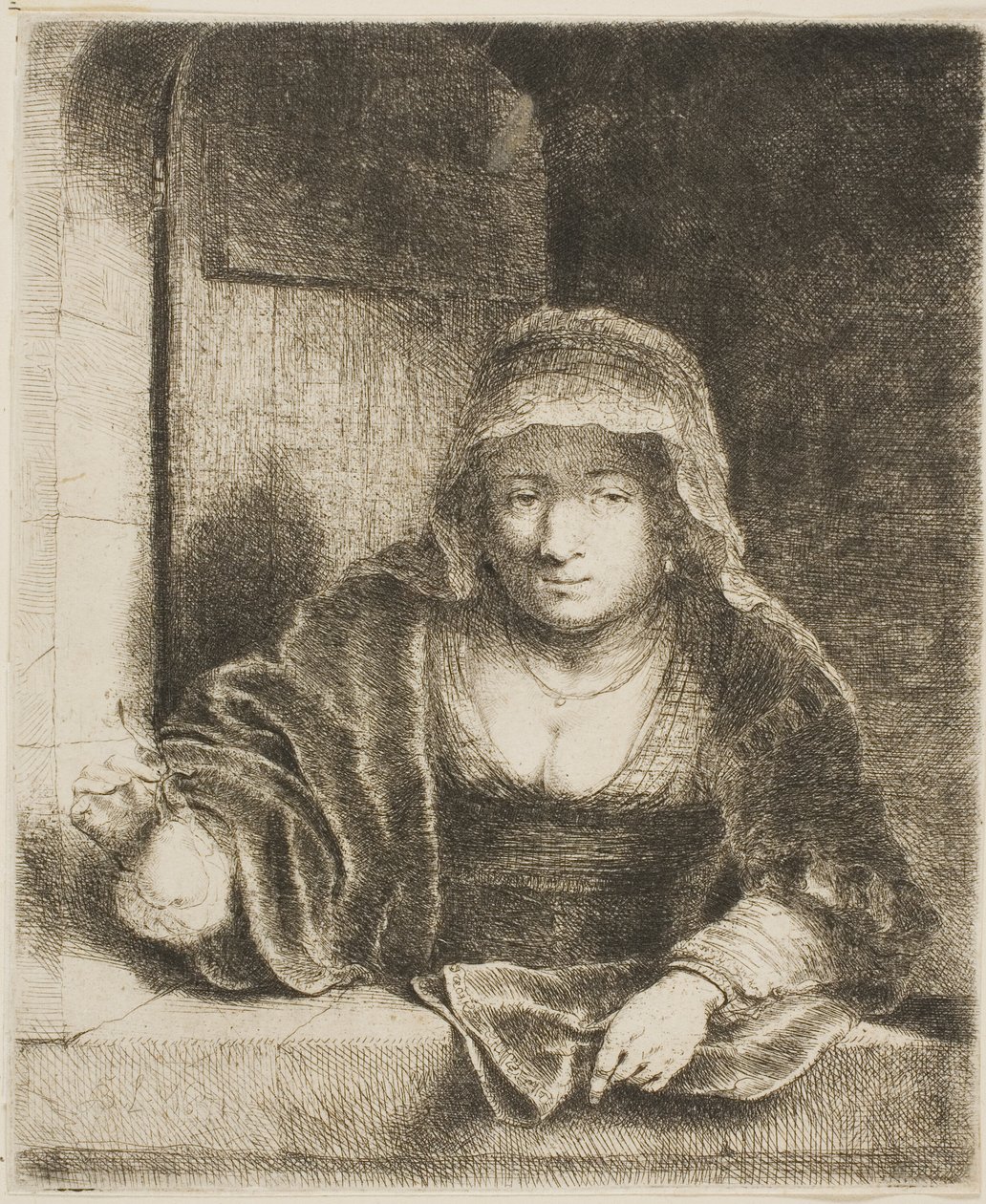 Mulher com a pêra de Ferdinand Bol