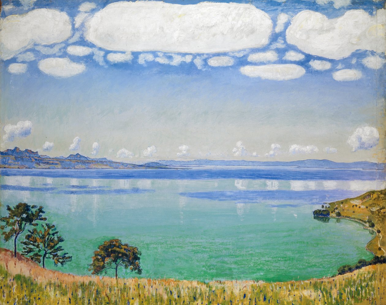 Lago Genebra, visto de Chexbres de Ferdinand Hodler