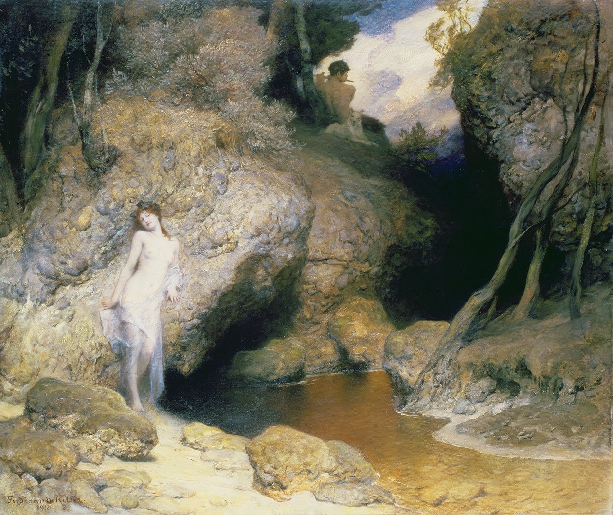 A música do Fauno, 1910 de Ferdinand Keller