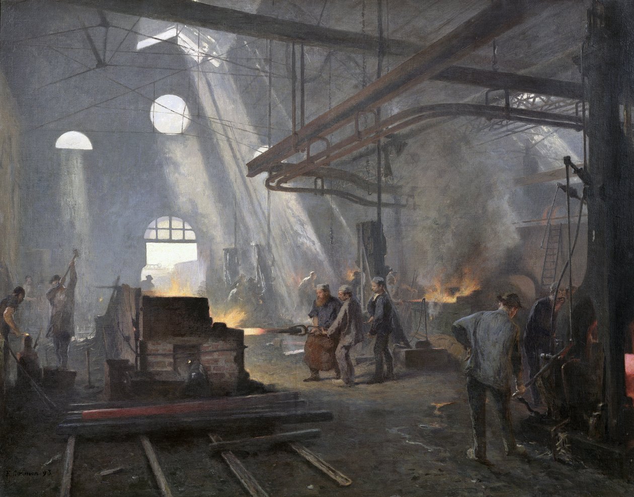 Forja, 1893 de Fernand Cormon
