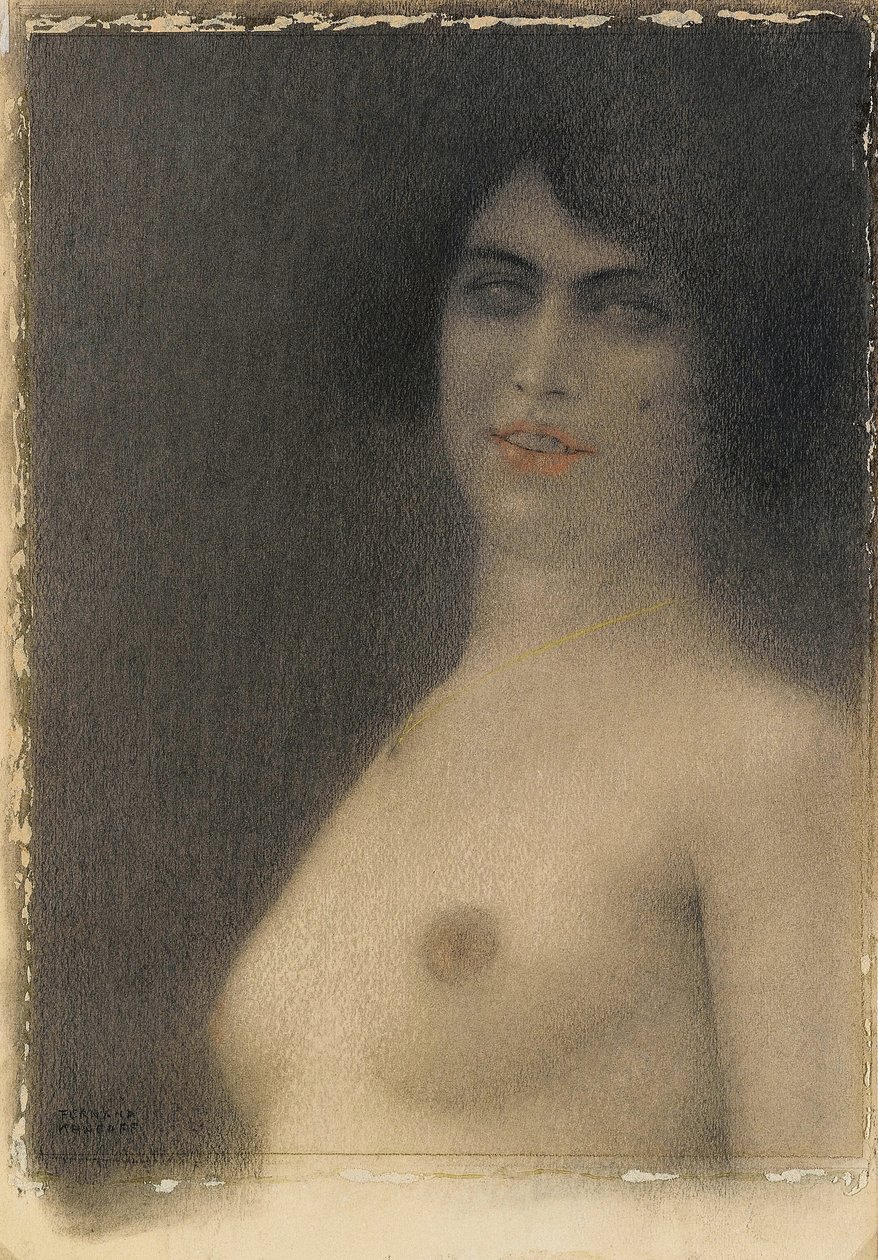 Cabelo preto, 1914 de Fernand Khnopff