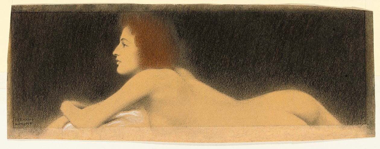 Estudo não, c.1910 de Fernand Khnopff