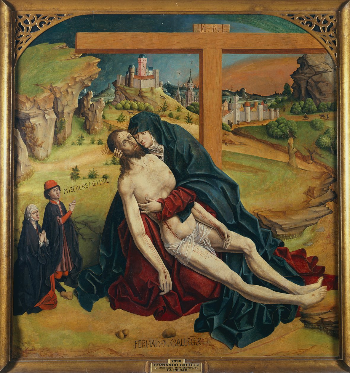 Pieta com dois doadores de Fernando Gallego