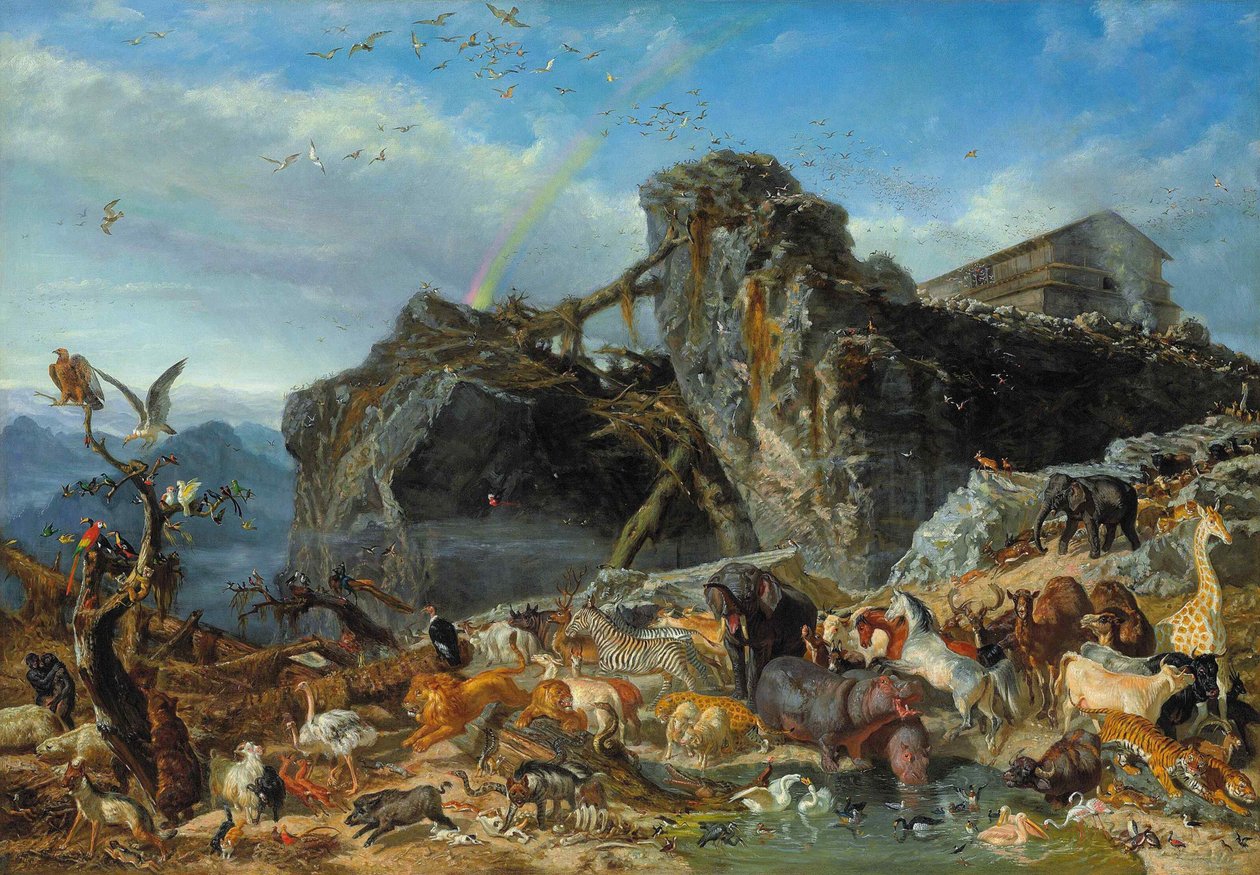 Após o dilúvio, cerca de 1865. de Filippo Palizzi