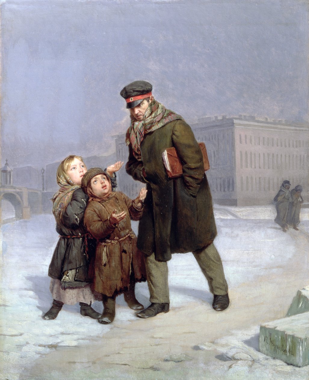Mendigo Crianças de Firs Sergeevich Zhuravlev
