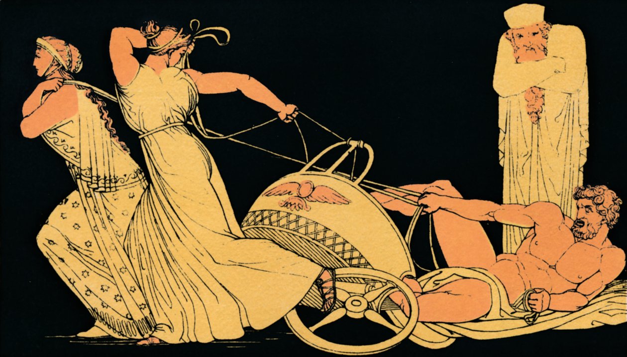 Sonho de Atossas, 1880 de Flaxman