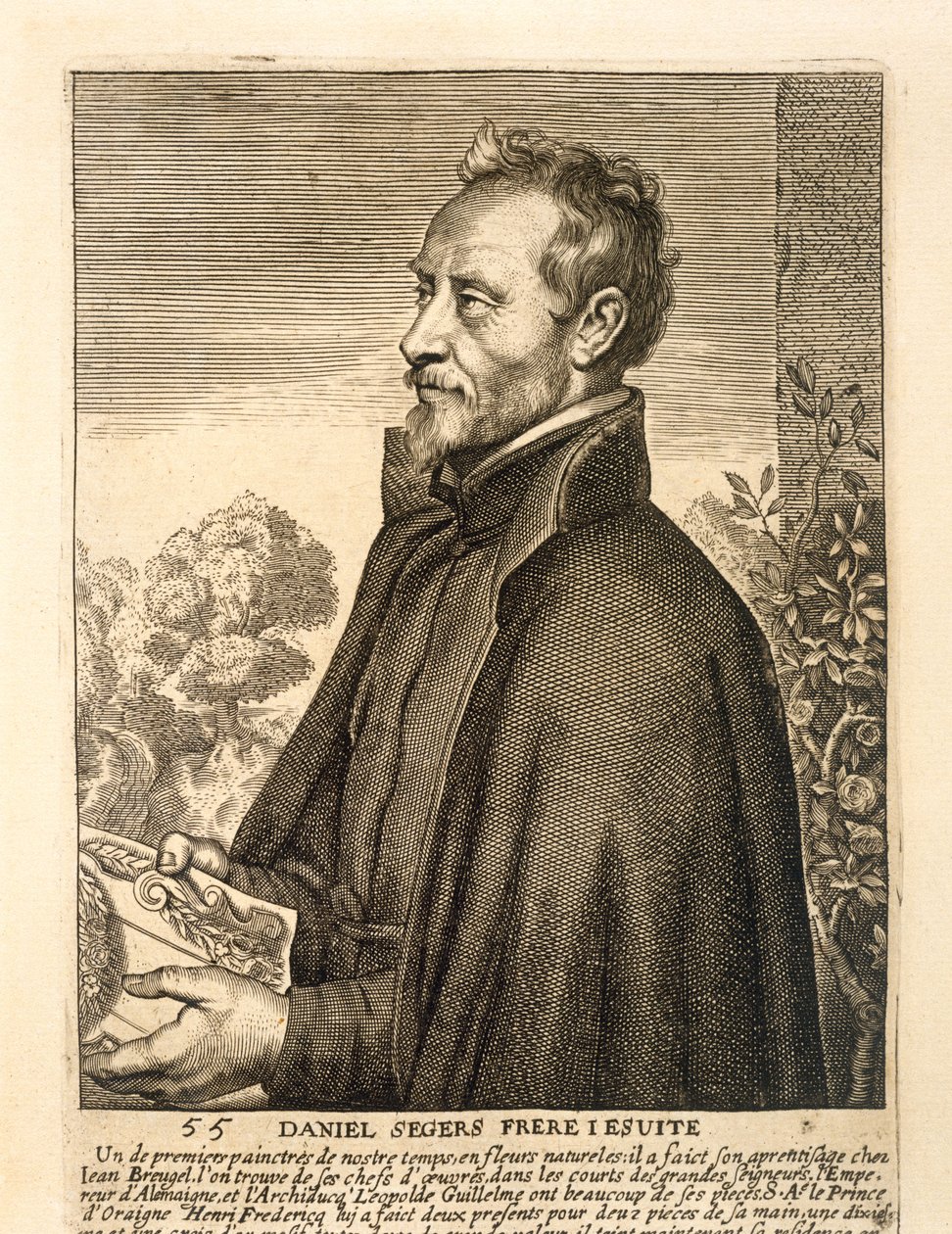 Retrato de Daniel Seghers de Flemish School