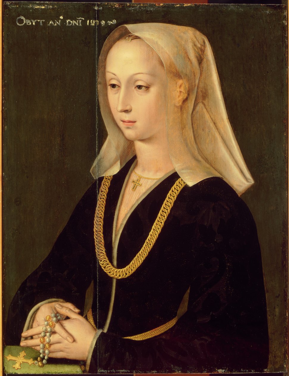 Retrato de uma mulher, 1520 de Flemish School