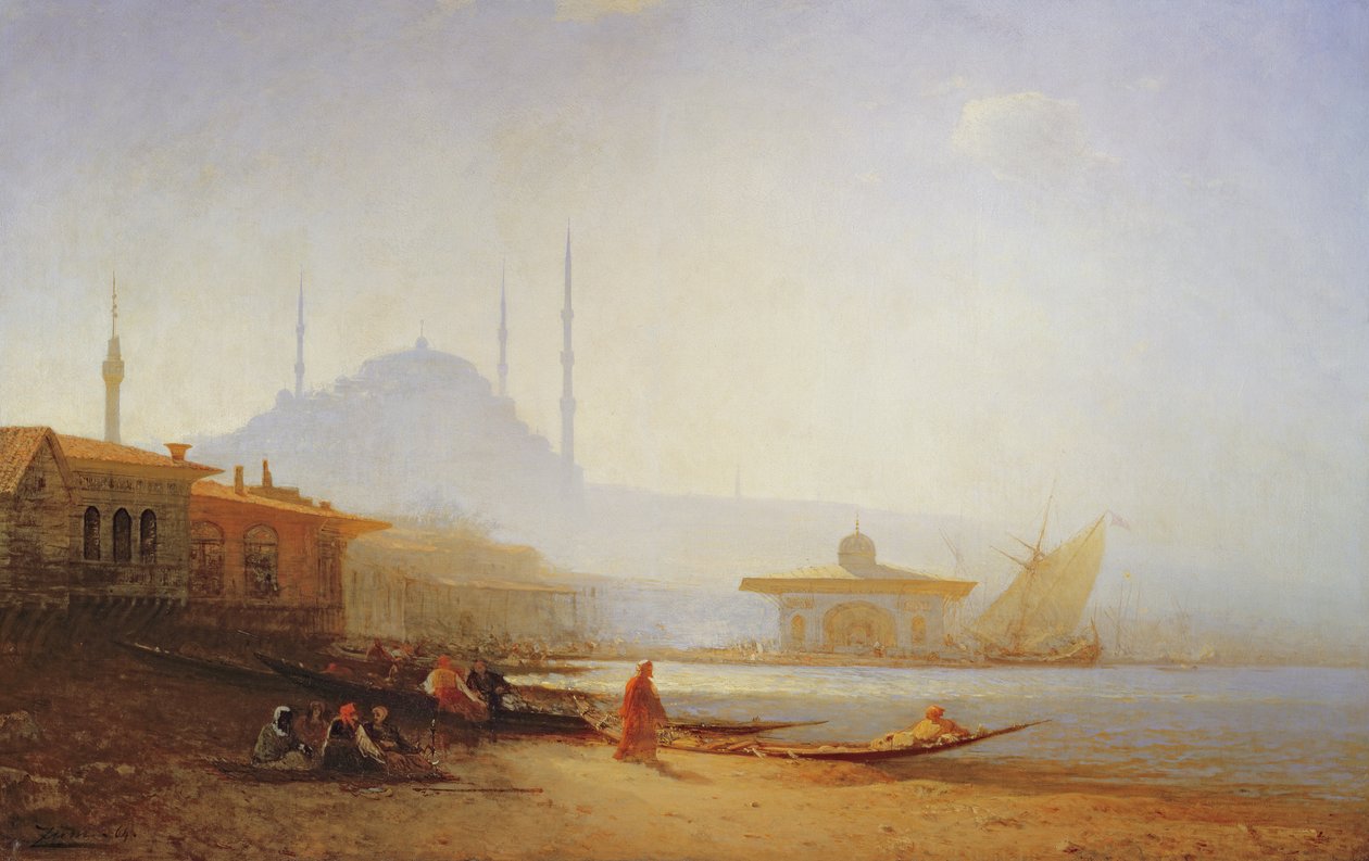 Vista de Istambul, 1864 de Félix Ziem