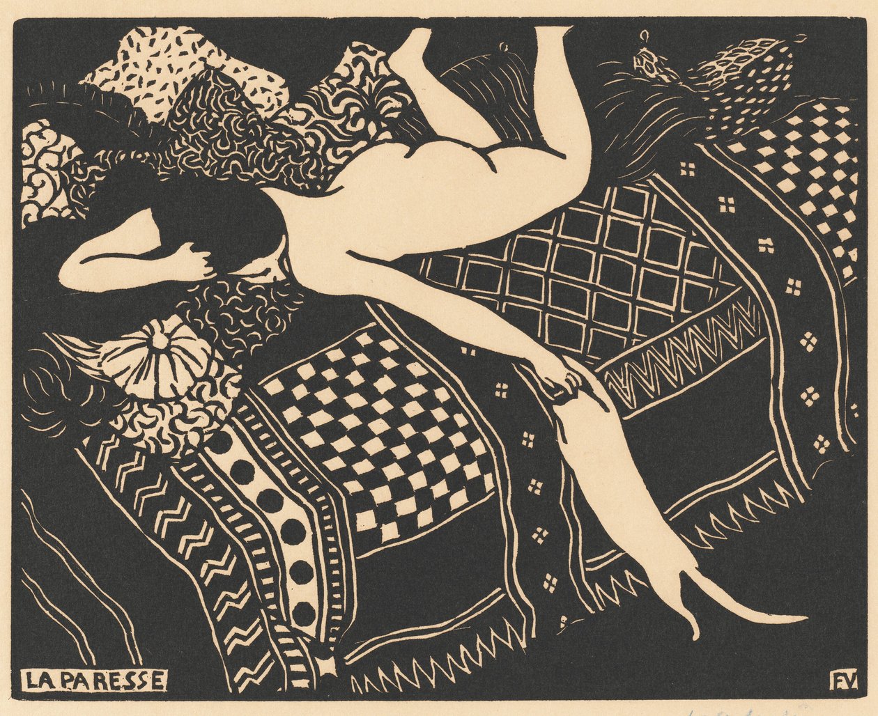 Preguiça Preguiça, 1896. de Félix Vallotton