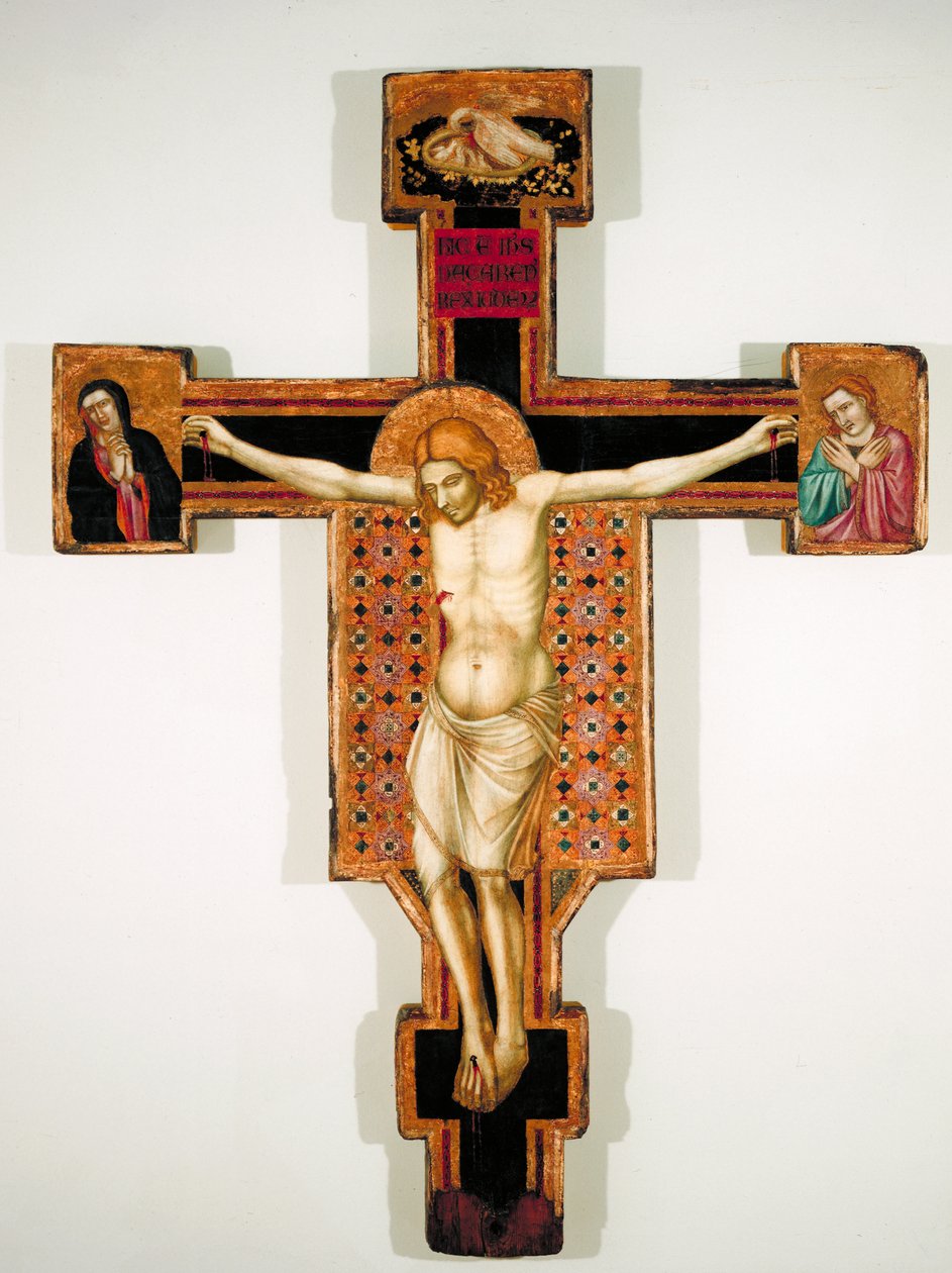 Crucifixo Pintado, c.1325-35 (têmpera no painel) de Florentine School
