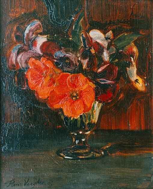 Flores em um copo de Floris Verster