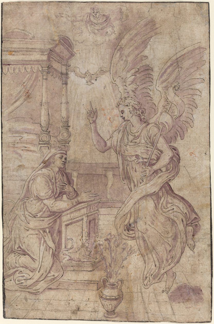 A Anunciação de Follower of Frans Floris I