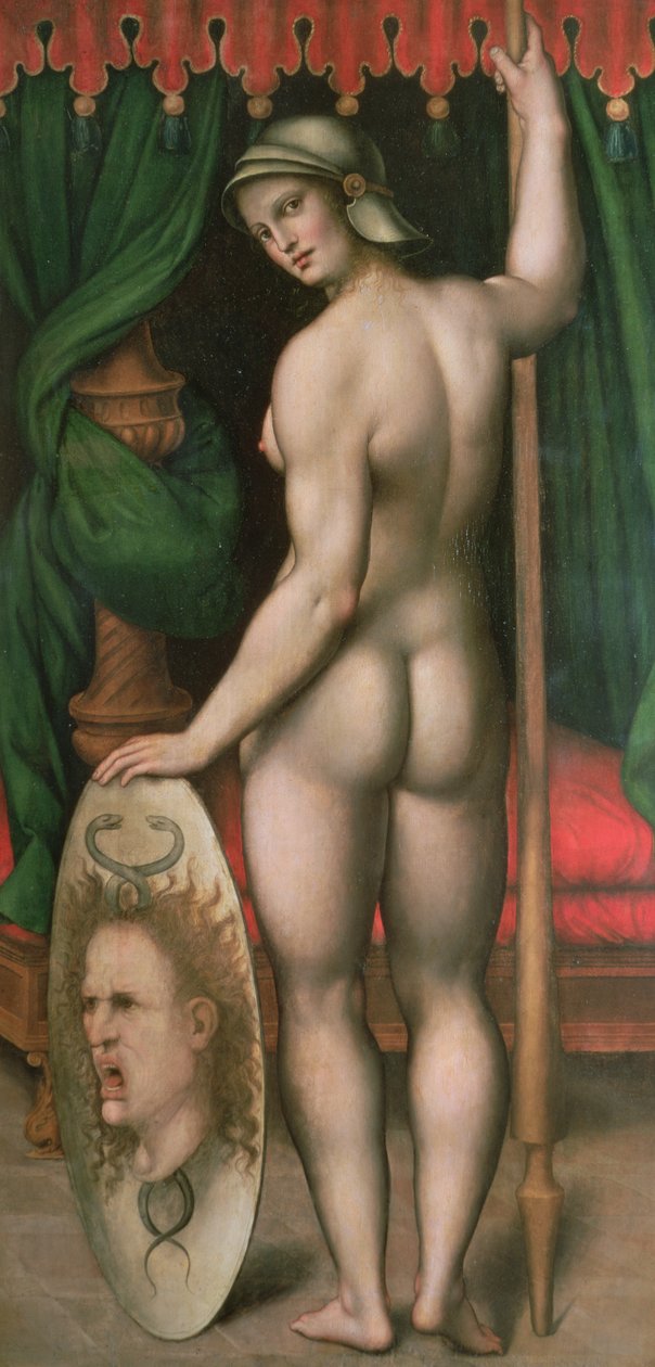 Pallas Athena (painel) de Fontainebleau School