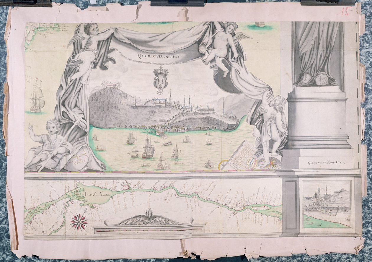 Quebec visto do leste, 1699 de Fonville