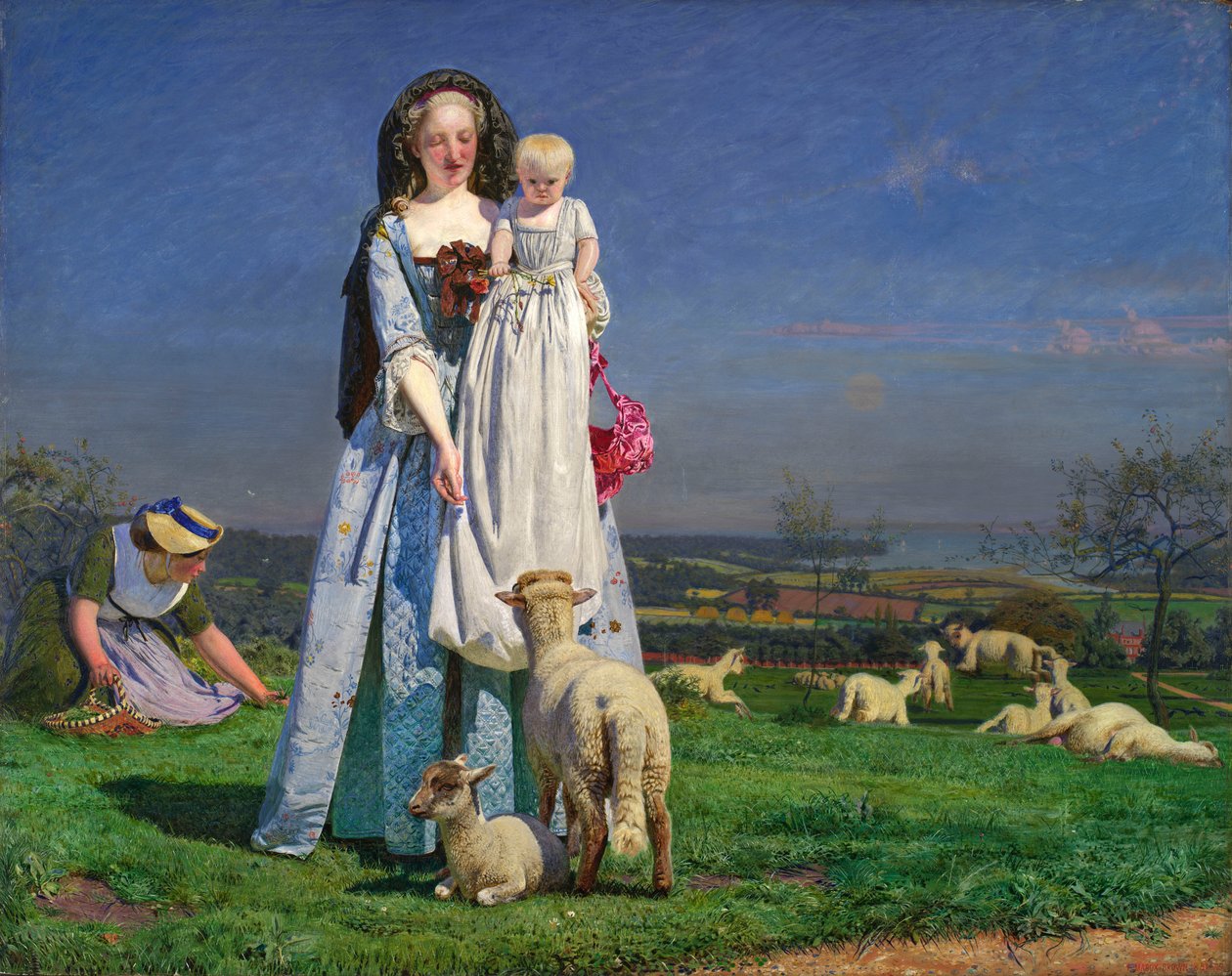 Belos cordeiros de Ford Madox Brown