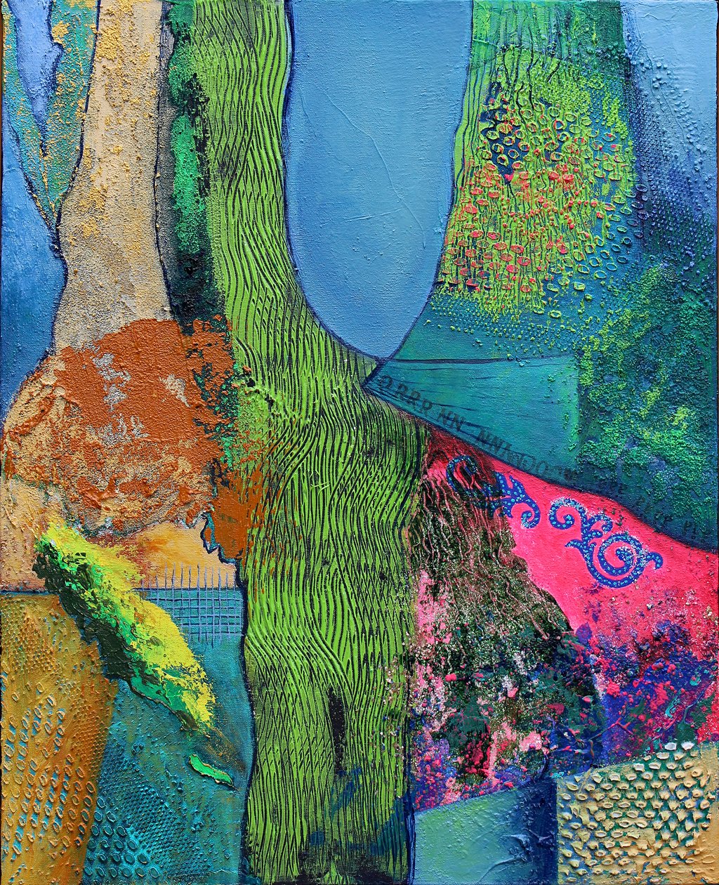 Totem#3, 2012 (acrílico sobre tela) de Frances Ferdinands
