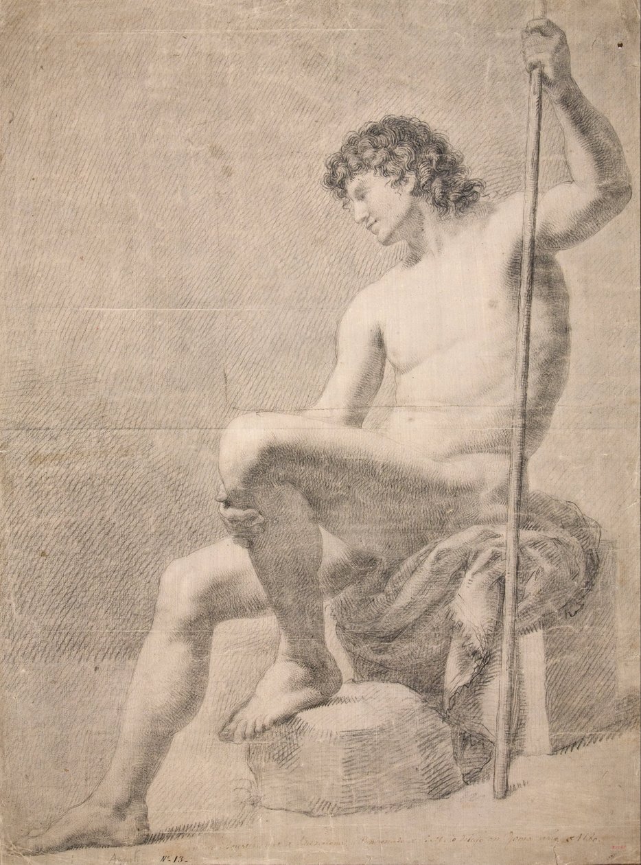 Nude masculino sentado de Francesc Agustín