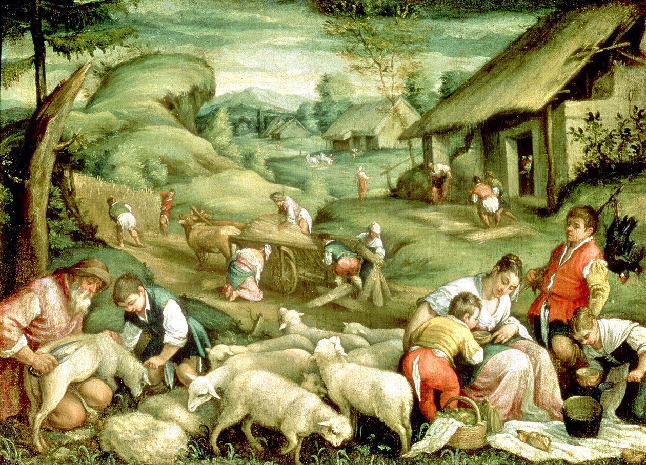 Verão, 1570-80 (veja também 65685) de Francesco Bassano