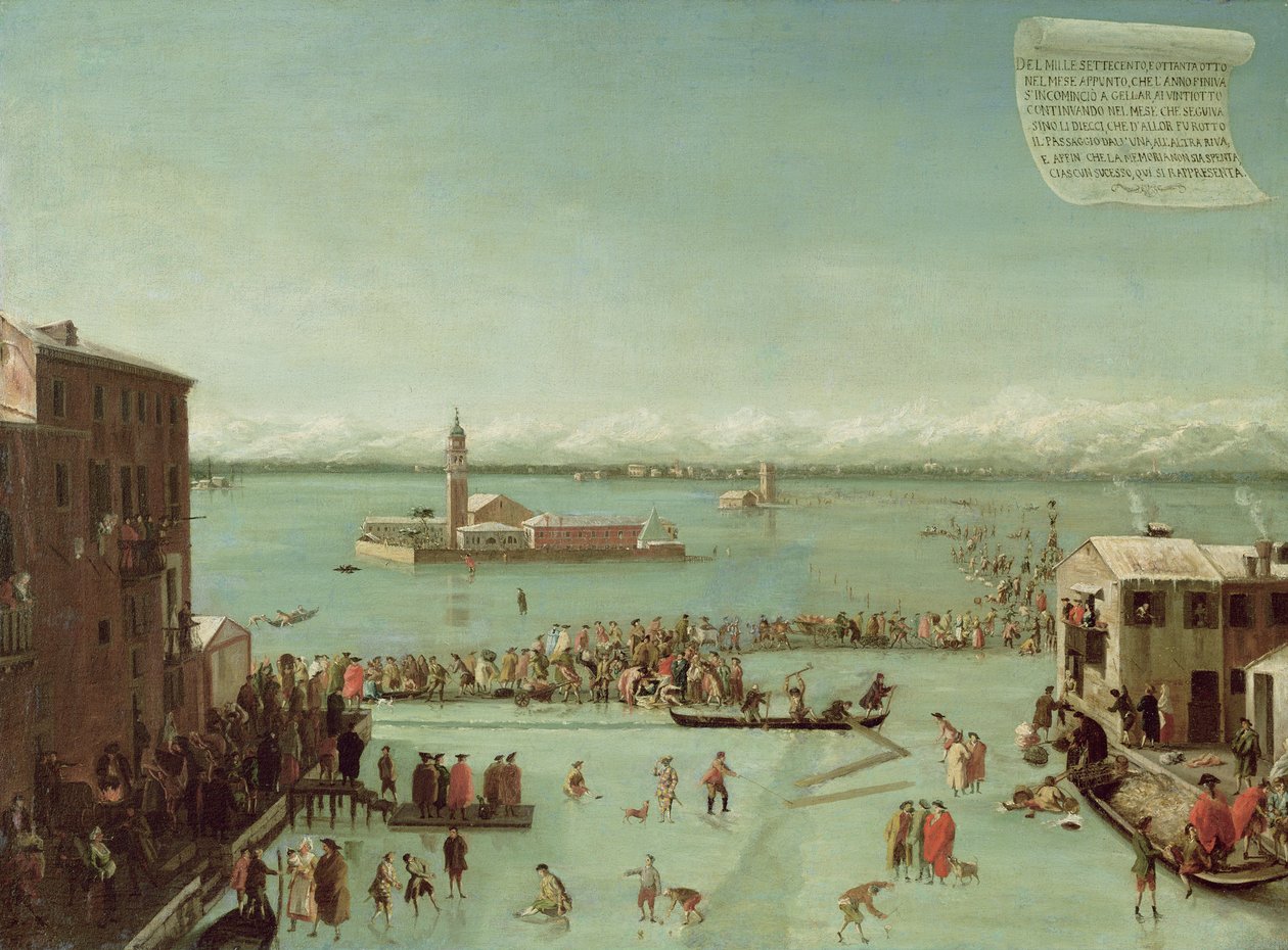 A lagoa congelada de Francesco Battaglioli