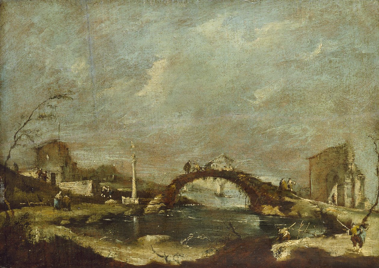 Capriccio Paisagem de Francesco Guardi