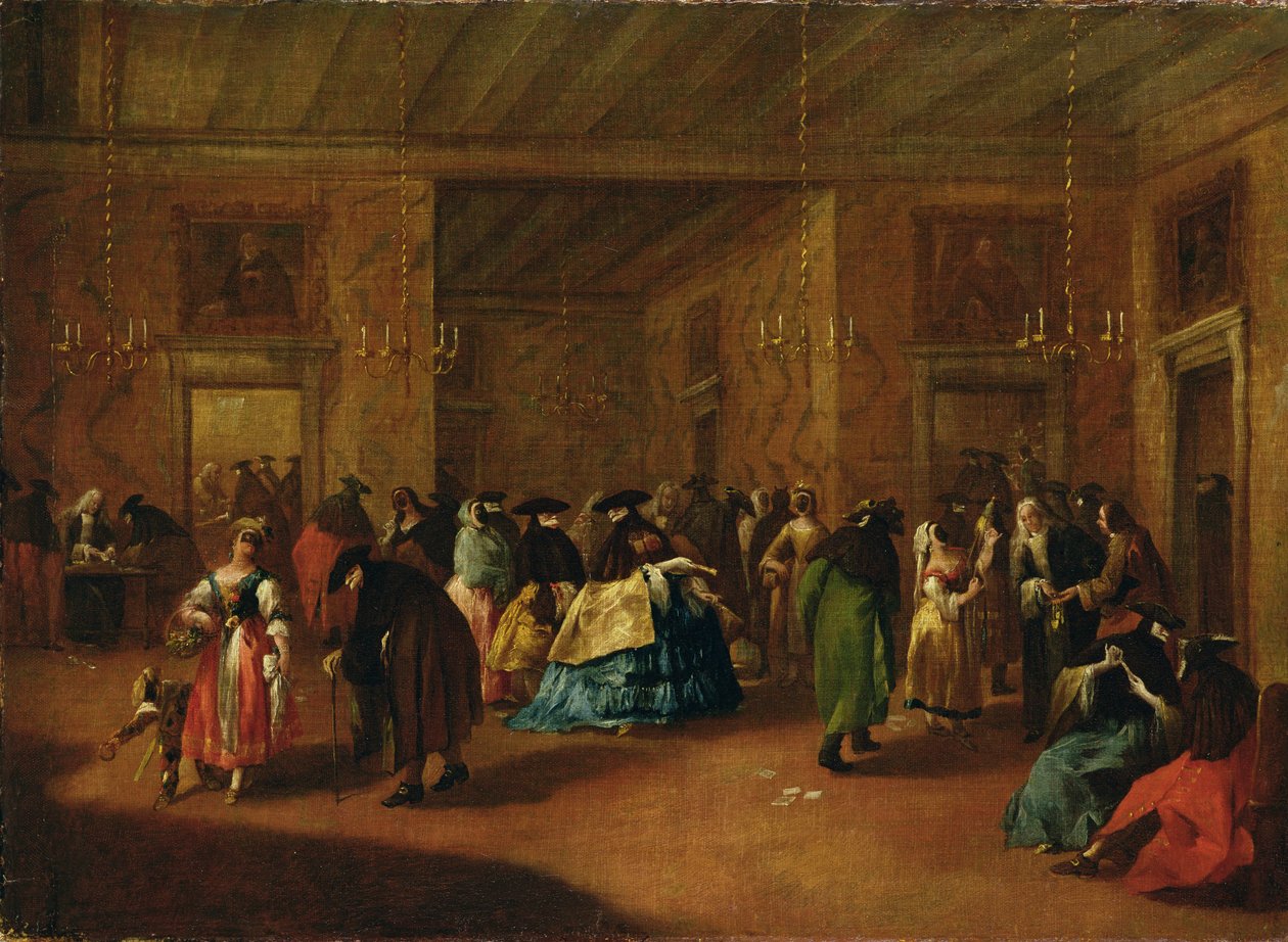 O foyer (esboço) de Francesco Guardi