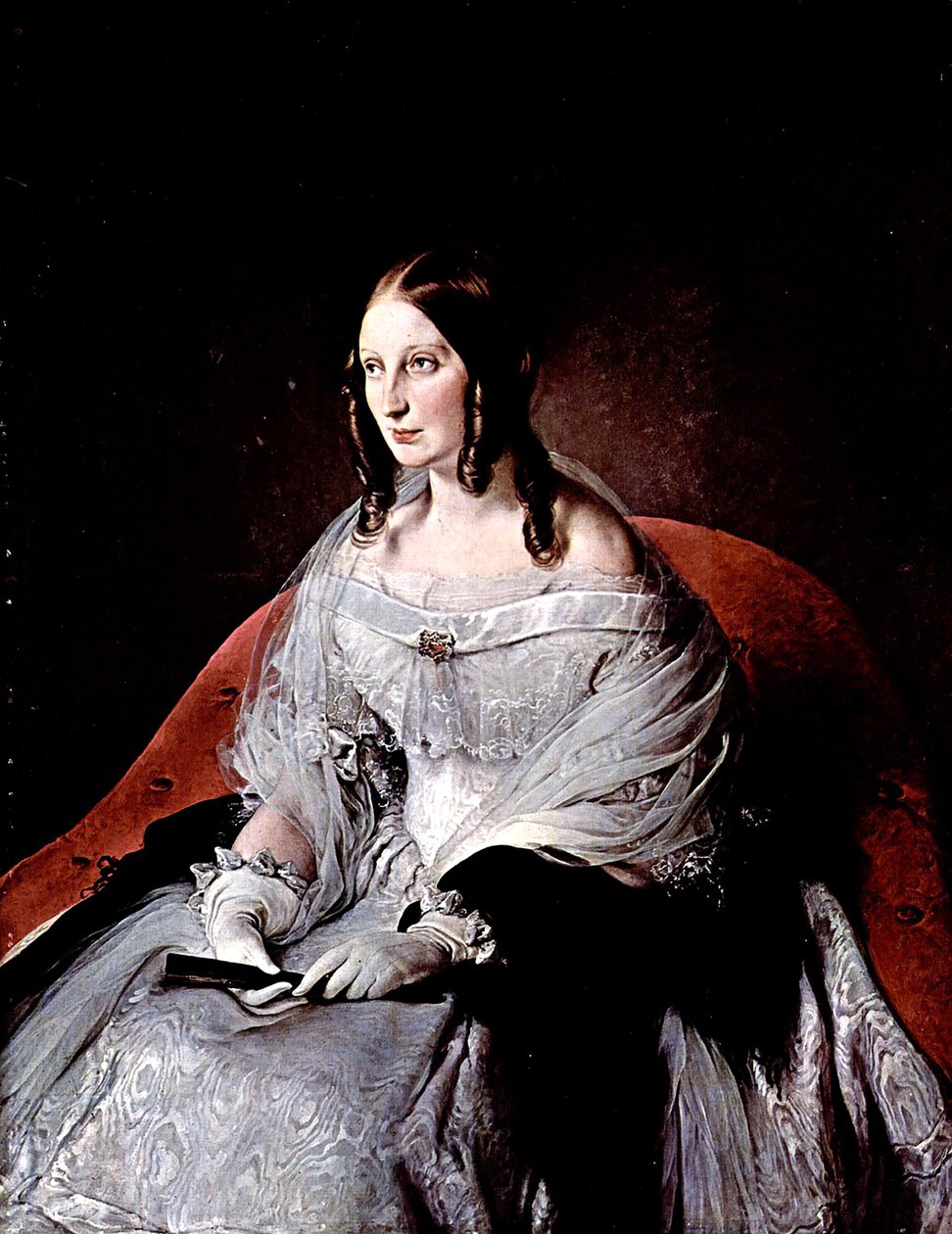 Retrato da princesa de Sant &39;Antimo de Francesco Hayez