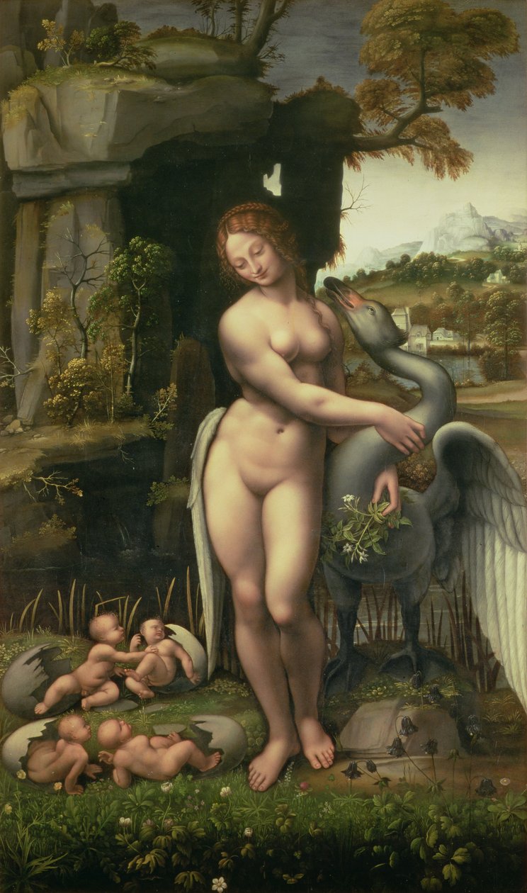 Leda e o cisne de Francesco Melzi
