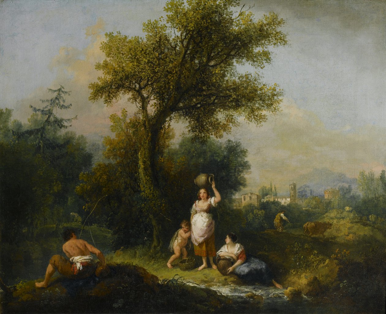 Uma paisagem de Francesco Zuccarelli
